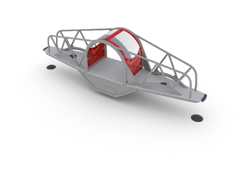 Balançoire à bascule Teeter Tunnel réf-8069334 - Hags - Tranche d'âge 5-12 ans - Dimensions 3,9m x 0,74m x 1,25m_1