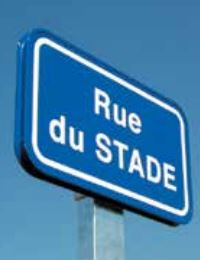 Panneau signalétique de rue - Profil acier galvanisé 25 mm - Textes découpés et vernis de protection_1