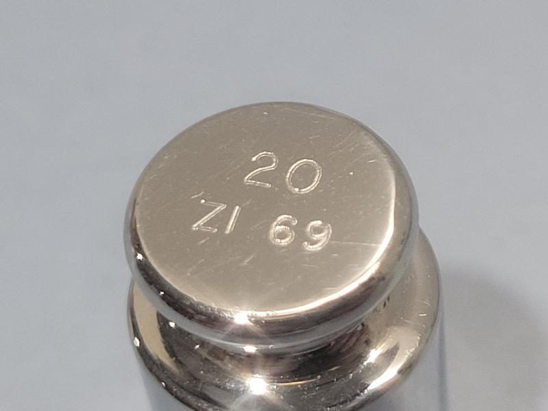 Poids d'étalonnage ZWIEBEL 20g classe F1 INOX_1