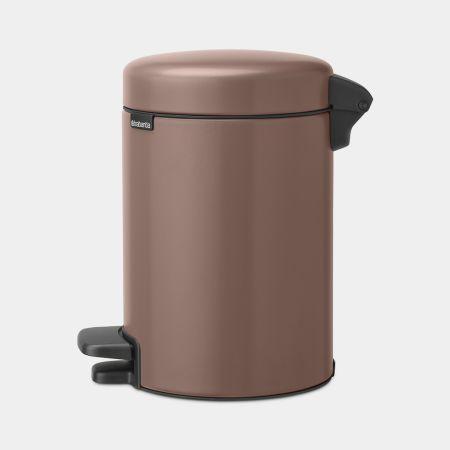 Poubelle à pédale newIcon -3 litres - Satin Taupe - Compacte et écologique - Brabantia_1