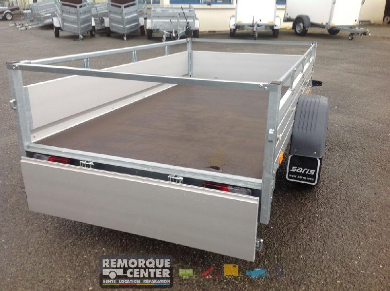 Remorque bagagère en aluminium - MCALU PRO - PTAC 750 Kg - 255 x 133 cm - 1 essieu - Saris - Reference AT 480 200 3500 3 K_1