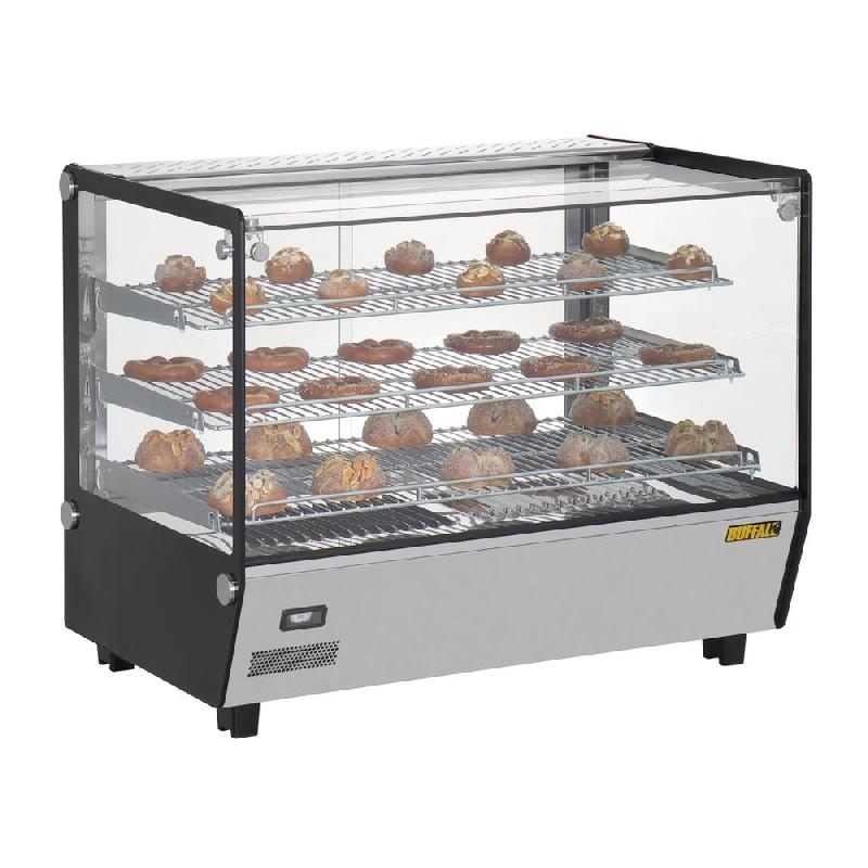 Vitrine chauffante de comptoir carrée Buffalo 160L | Buffalo - HW924_1