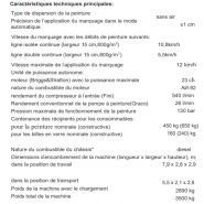Chmel11ан - machine de marquage routier - stim - 2890 kg avec pistolets de marquage et saupoudrage, compteur de débit et capteurs de billes en verre_1