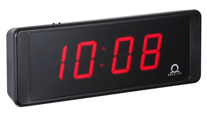Eco-DC - Horloges numériques LED - Mobatime - 57 mm - Lecture optimale 25 à 30 m_1