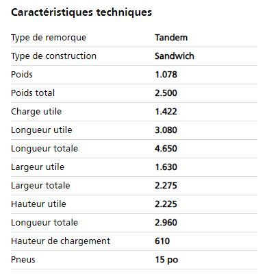 Tk 25 32 18 à 24 pf80 - remorque frigorifique - humbaur - charge utile 1422 kg_1