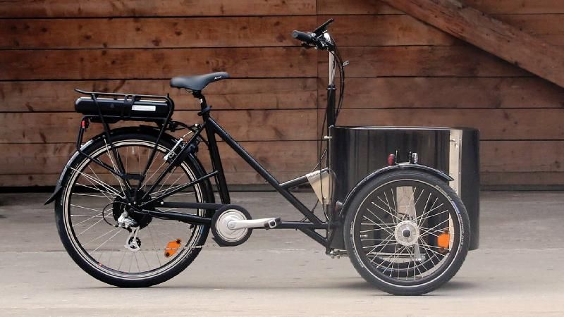 Triporteur électrique Nihola Low Single - maniable et compact avec moteur Bafang 250W_1