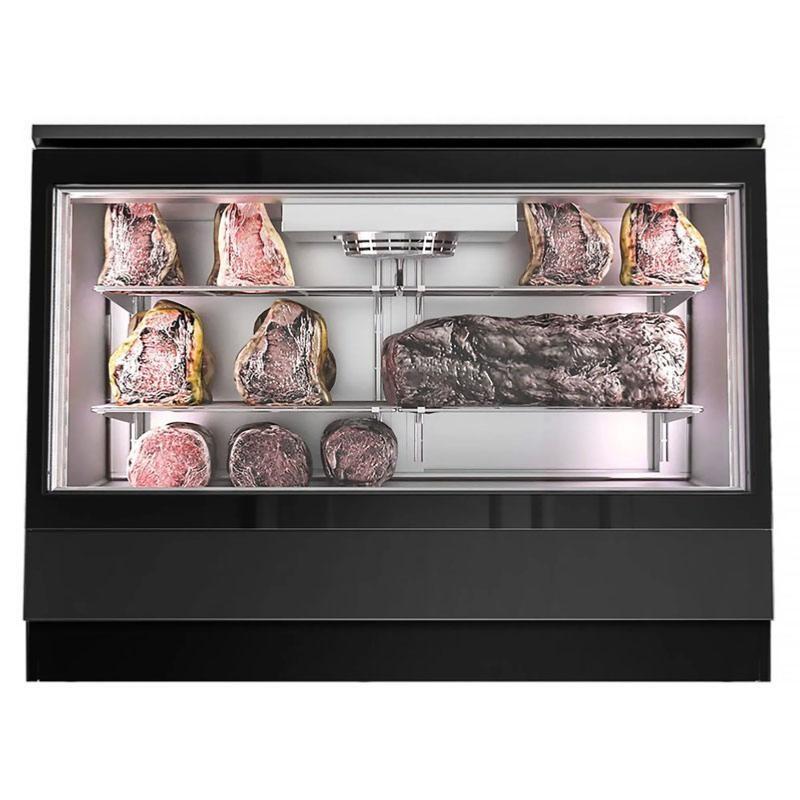 Vitrine réfrigérée à viande noire - L 1384 mm_1