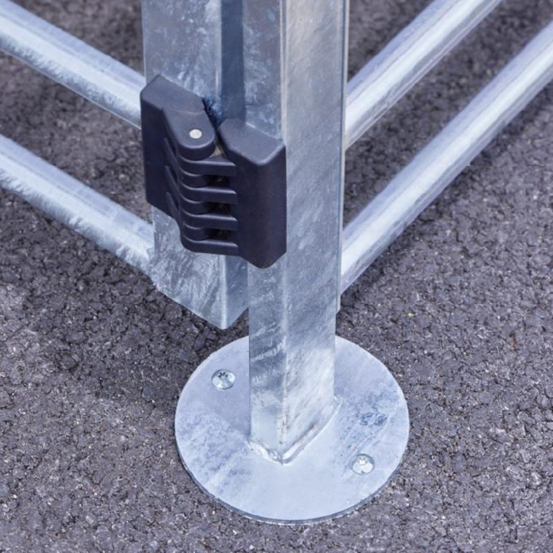 Abri sécurisé 6 vélos Coudon en tube galvanisé Ø 25 mm et toit en poly carbone alvéolaire de 6 mm_1