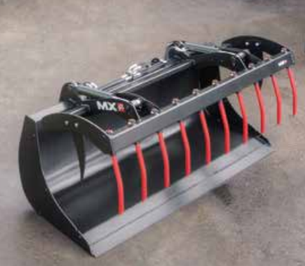 Benne multiservice medium avec griffe à doigts ronds démontables - Mailleux Company_1