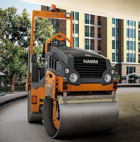 Hd 8 vv rouleau compresseur tandem - hamm - poids 1590 kg_1