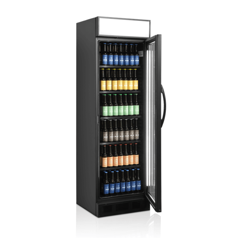 Vitrine verticale réfrigérée TEFCOLD EDRINK-38V/Z6 - 347 L, +2°C à +10°C, avec éclairage LED_1