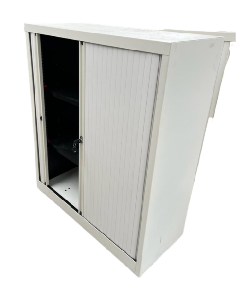 Armoire à rideau métallique d'occasion - 43x100x130 cm - Verrouillage sécurisé - Métal durable_1