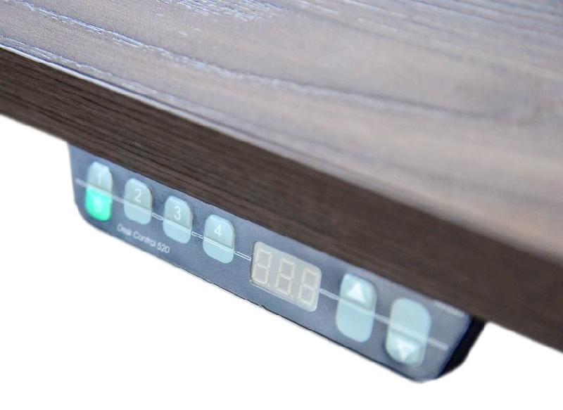 Bureau de Direction Mito réglable en hauteur - MDD - 219, Droite, Sycomore foncé_1