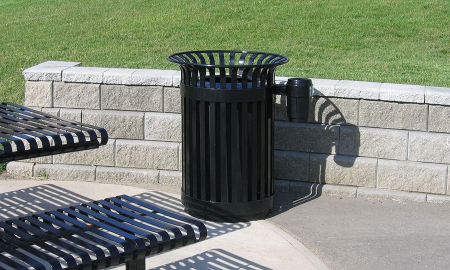 Poubelle publique Mlwr200-32 - Maglin - 86kg - barres d'acier ultra robustes_1