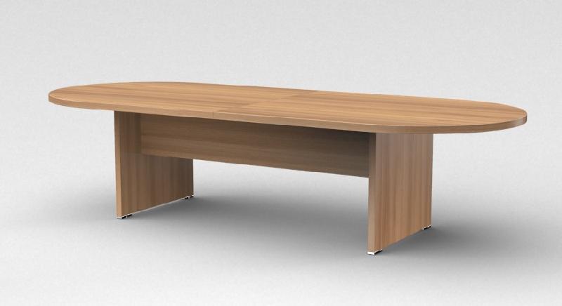 Table de réunion ovale TAK- Mobel Linea - 200, Acacia foncé_1