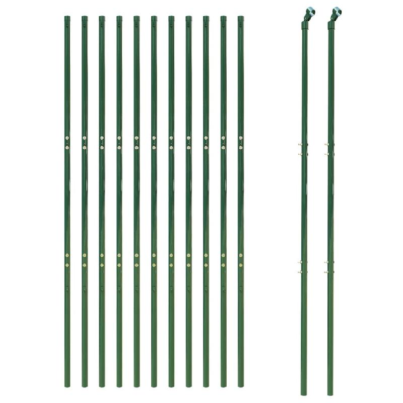 Vidaxl clôture en mailles de chaîne vert 1,6x25 m 153916_1