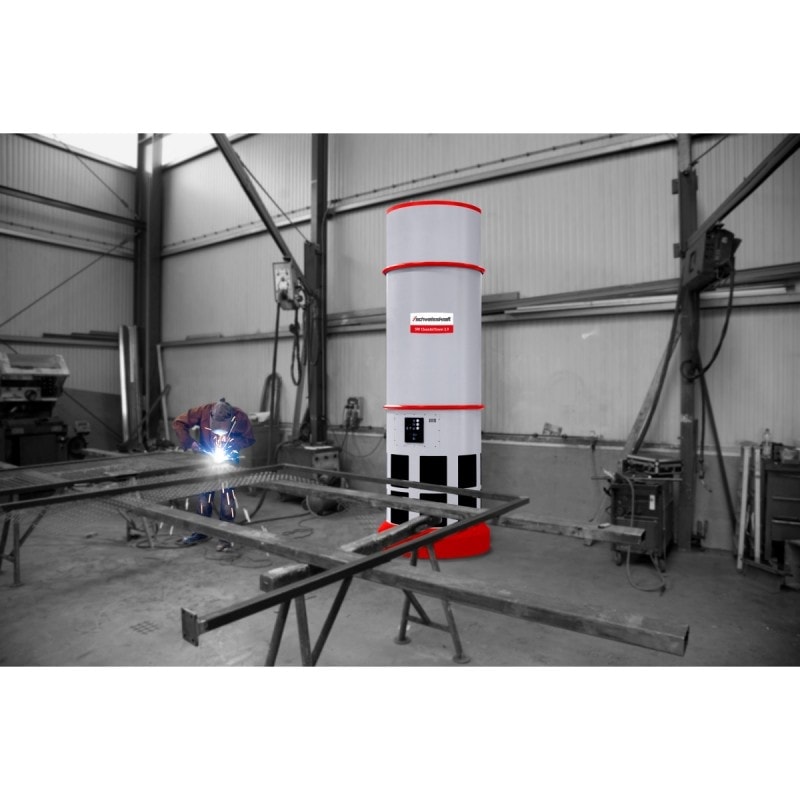 Aspirateur de fumées de soudure Schweisskraft SRF CleanAirTower 2.0 - Système de ventilation économique pour ateliers de production_1