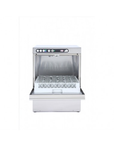 Lave-vaisselle avec adoucisseur - Panier 50x50 - Adler ECO50AD-N/TRI - Acier inoxydable AISI304 - Fabriqué en Italie_1