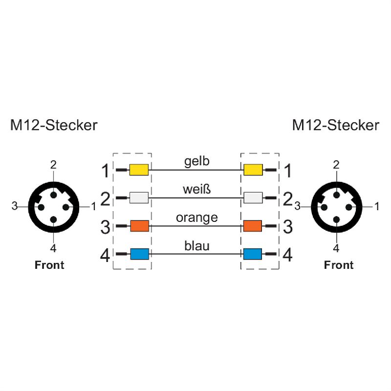 METZ CONNECT Câble Ethernet industriel M12, codage D, 2 m_1