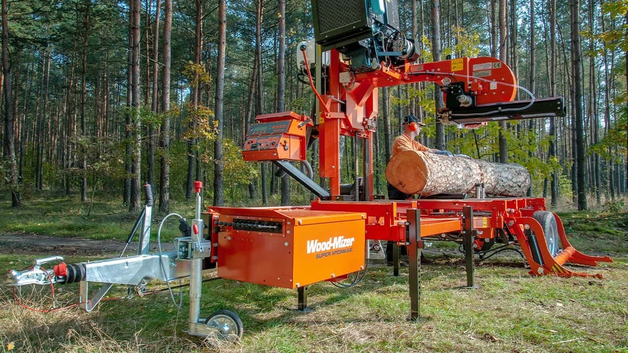 Machine de sciage LT40 avec motorisation électrique ou essence