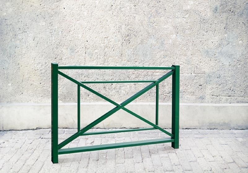 Barrière métallique Bastille de 150cm de long et 105cm de hauteur