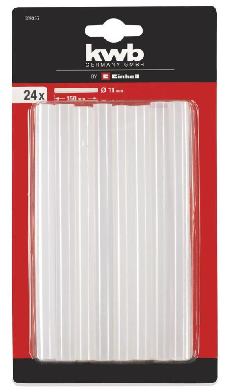 Set de 24 bâtons de colle - diamètre 11 mm - longueur 150 mm_1