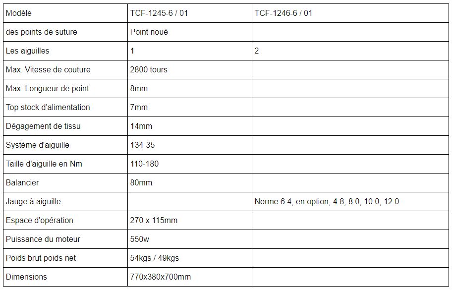 TCF-1245-6 / 01 - Piqueuse plate - Topeagle International Ltd. - Max. vitesse de couture 2800 tours/min - Machine à coudre à point noué, alimentation unisson_1