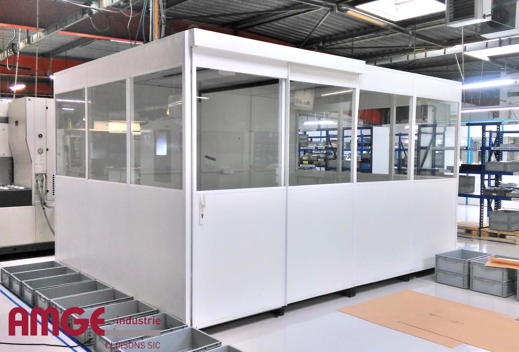 Cabine de bureau palettisable - aménagement intérieur économique, version en kit ou montée d'usine_1