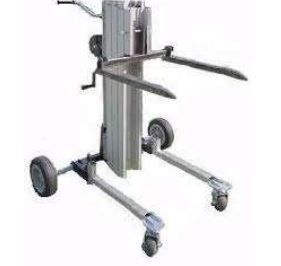 Diable élévateur manuel, léger, portable en aluminium avec roues à empattement réglable, capacité 180 kg à 2,9m_1