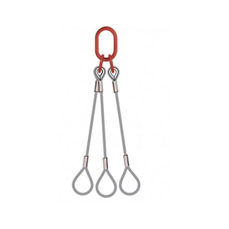 Elingue câble 3 brins - 3 grandes boucles Référence 4739_1