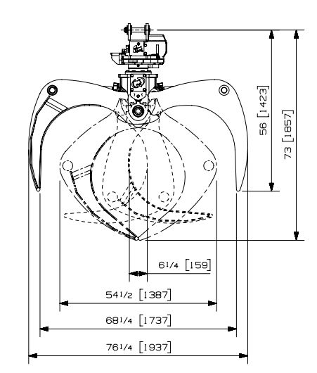 Grappin combiné Rotobec CHD 060 - Manipulation de bois pour secteur forestier et moulins_1