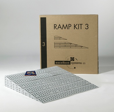 Kit rampes modulaires - larges de 75 cm - pour seuils jusqu'à 15 cm - résistantes et légères_1