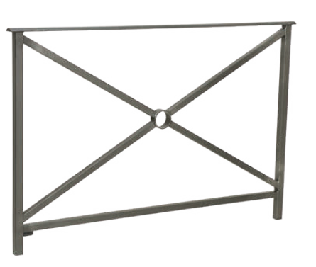 Barrière main courante Héritage double crosse - acier massif - ref 206150_1