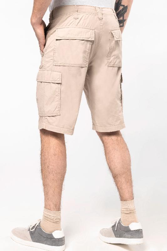 Bermuda léger multipoches homme - Kariban - Réf: K755 - 100% coton, tissu popeline, tailles et couleurs variées_1
