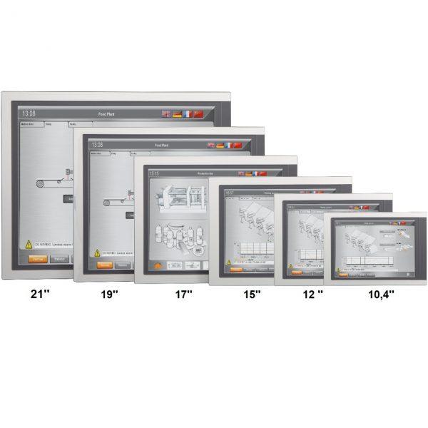 Panel PC à LED - Dalle tactile résistive ou capacitive de 10 à 21