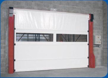 Porte rapide à enroulement souple - Utilisation intérieure - Isolation étanche et sécurité renforcée_0