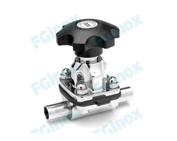 Robinet à membrane SMS à souder - EPDM - inox 316L - Ra 0,4µm - PMS 10 bars pour l'agro-alimentaire_1