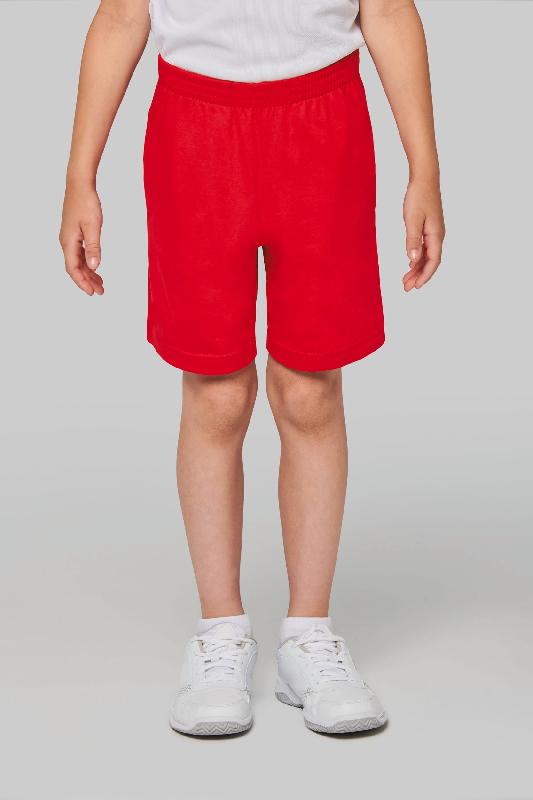 Short jersey sport enfant - Réf : PA153 - 100% coton - Marque PROACT - Confortable et extensible_1