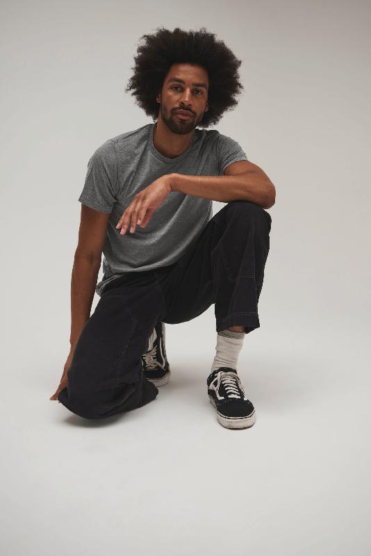 T-shirt homme triblend col rond - réf: be3413 - Bella + Canvas - 50% polyester, 25% coton, 25% rayon_1