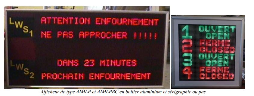 Afficheur industriels multi-caractères alphanumériques, multi-lignes idéale pour l'ateliers, le ligne de fabrication,... - Séries AIMLP -AIMLPBC AIMLP3C -AIMLP7C_1