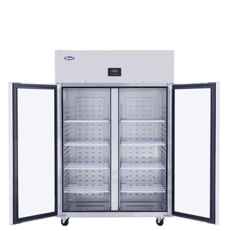 Armoire emboutie positive 2 portes GN2/1 PBF80RSGR Atosa_1