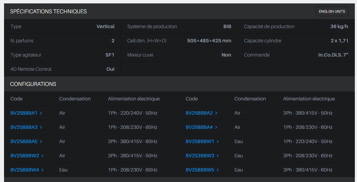Turbine à glace BV 258 BIB - Gel Matic - 2 parfums, technologie In.Co.Di.S, système Bag-in-Box - capacité 36 kg/h_1