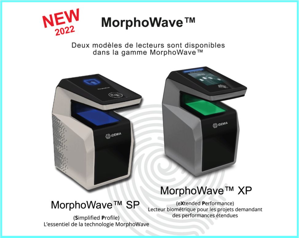 Lecteur biométrique sans contact - Scan d'empreintes digitales 3D MorphoWave Compact - Identification rapide et précise_1