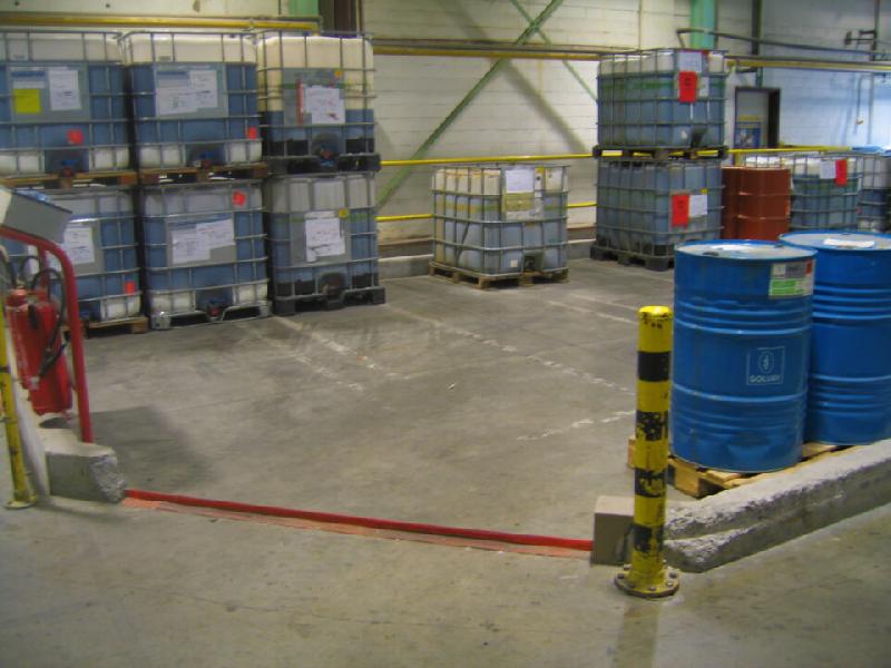 Barrière de rétention d'eaux d'incendie Eco barrier - cgk - barrière fixe - Elément d'angle EB-E_1