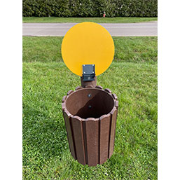 Corbeille tri sélectif 100 % plastique recyclé - FRANCFORT - Volume 55L - Couvercle multicolore_1