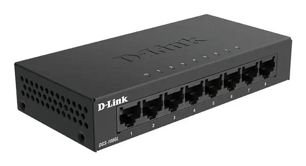 D-Link DGS-108GL Non-géré Gigabit Ethernet (10/100/1000) Noir_1