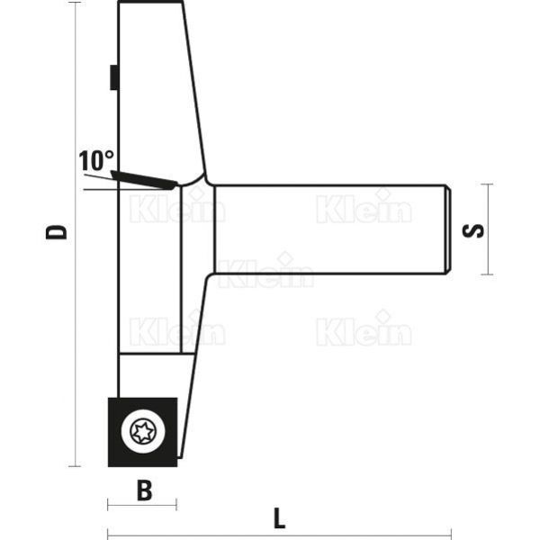 W190.100.R - Fraise à plaquette - Sistemi S.R.L. - Diamètre 100 mm - HW pour dégauchir_1
