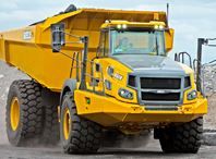 Engin de chantier Bell B60E conçu pour terrains glissants et irréguliers