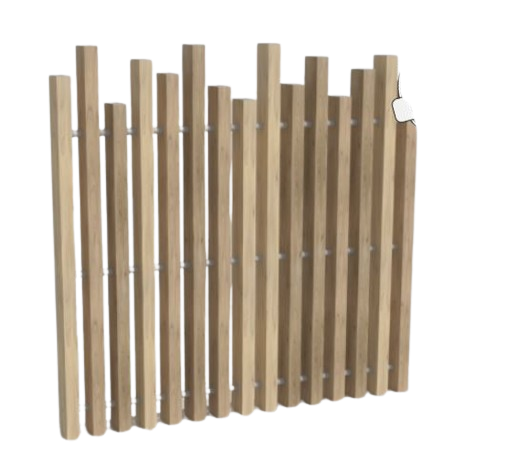 Clôture PVC ajourée - lisses verticales 5 cm d'épaisseur, renforcées aluminium - COSMOS - Gamme Prestige_1