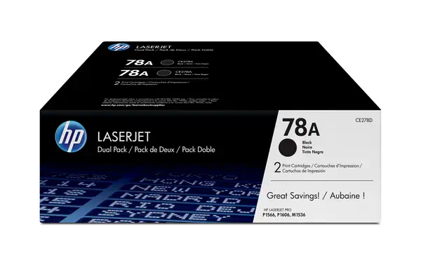HP 78A pack de 2 toners LaserJet noir authentiques_1